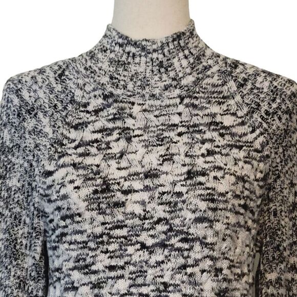 Craft & Barrow Gray Marled Mock Turtleneck Pullover Sweater Size L - Picture 5 of 6